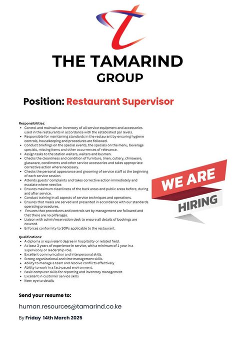 Restaurant Supervisor